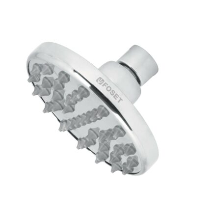 Regadera cromo 4" plato redondo, sin brazo, Foset