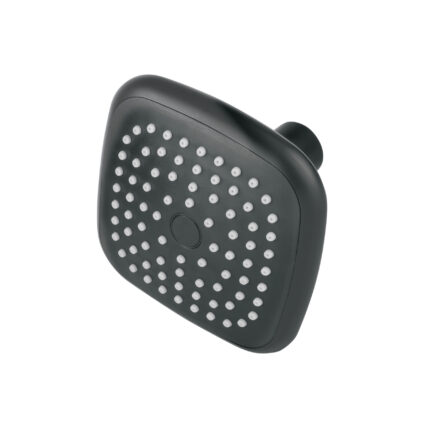 Regadera cuadrada de ABS 3-3/4" sin brazo, negro, Basic