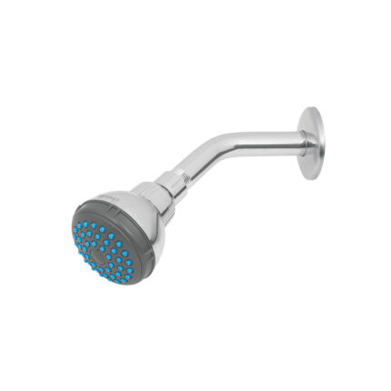 Regadera redonda 2-1/2" brazo y chapetón de acero, Foset