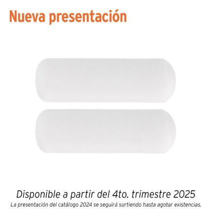 Bolsa c/2 felpas para mini rodillo esponja 4'x3/8', TRUPER