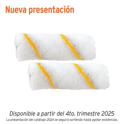 Felpa para mini rodillo de poliéster 4" x 3/8", Truper