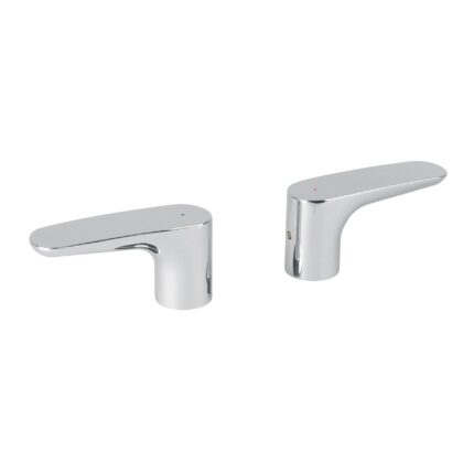 Juego de manerales de palanca para tina, cromo, Riviera