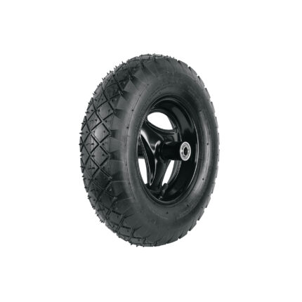 Llanta completa neumática 16", incluye eje y baleros, Pretul