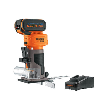 Router (Rebajadora) 1/4', 1 batería 4 Ah, TRUPER PRO