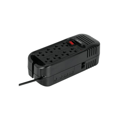 Regulador de voltaje de 1600 VA / 800 W 8 contactos, Volteck