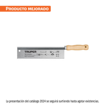Serrucho tipo marquetero 10", 9 DPP, TRUPER