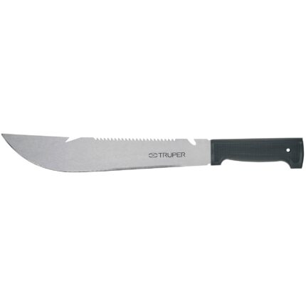 Machete rambo 12", cacha inyectada negra, TRUPER
