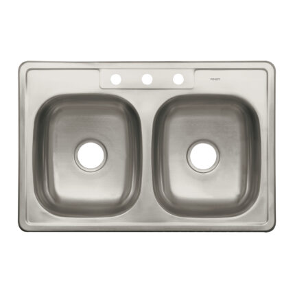 Tarja de empotrar 84x56cm doble tina, FOSET BASIC