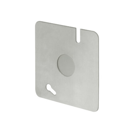 Tapa de 3" x 3" para caja cuadrada económica, Volteck