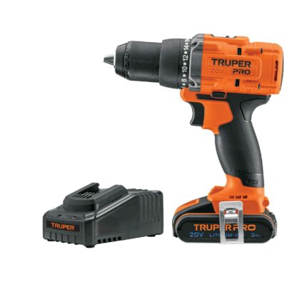 Taladro 1/2", 20V, 1 batería 2Ah, PRO