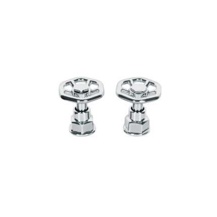 Juego de 2 manerales para mezcladora, volante, cromo, Tubig