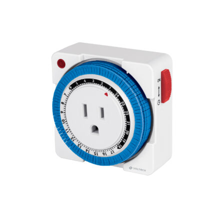 Mini Temporizador analógico 1 evento, intervalos de 15 min.