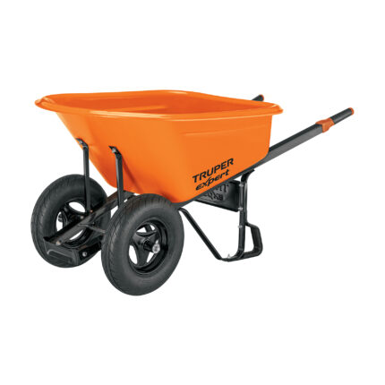 Carretilla 7ft3 Expert plástica, 2 llantas,bastidor metálico