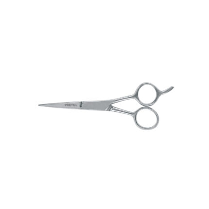 Tijera 5-1/2" acero inox con gancho, para estilista, PRETUL