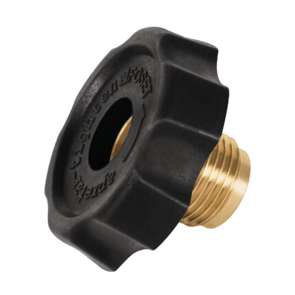 Tuerca izquierda de latón 7/8" con maneral plástico, Foset