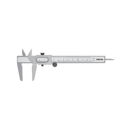 Calibrador vernier escolar 5', acero, std y mm, PRETUL