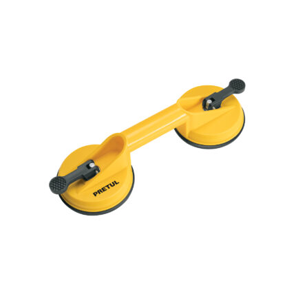 Ventosa de plástico para vidrio, 2 copas de succión, Pretul