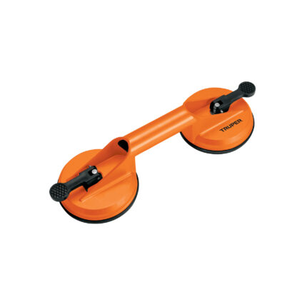 Ventosa de aluminio para vidrio, 2 copas de succión, Truper