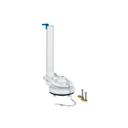 Válvula de descarga 3" para WC de 1 pza, cadena inox, Foset