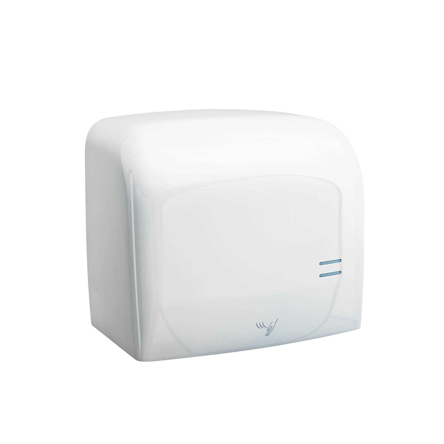 ABP-60B.jpg Secador de manos con sensor óptico, acero, blanco, FOSET ABP 60B