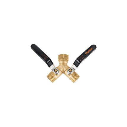 Conector 'Y' 3/4' cuerpo robusto con tuerca móvil p/manguera