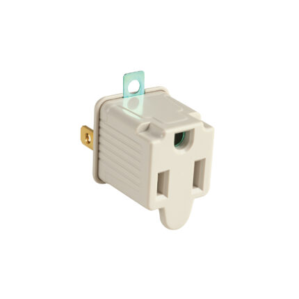 Clavija adaptadora de 3 a 2, gris, granel, VOLTECK