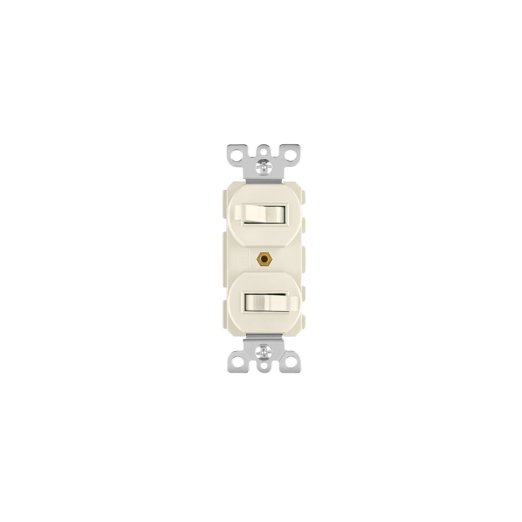 APDO-S.jpg Interruptor dúplex de palanca, Standard, marfil, VOLTECK APDO S