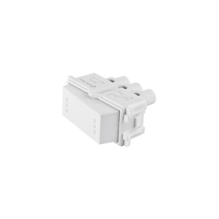 Interruptor de 3 vías, línea Italiana, color blanco, VOLTECK