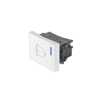 Interruptor para timbre, 1.5 módulos, línea Española, blanco
