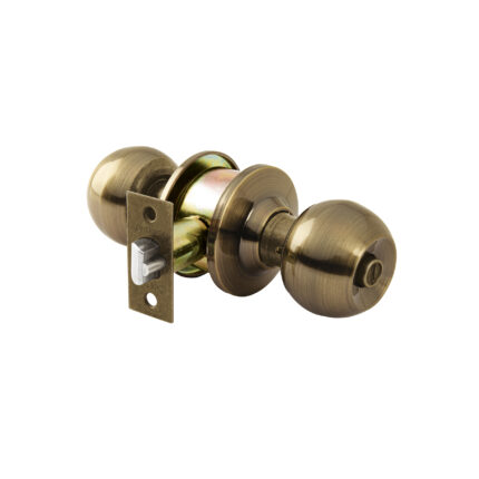 Cerradura tipo esfera, cilíndrico, recámara, antiguo, BASIC