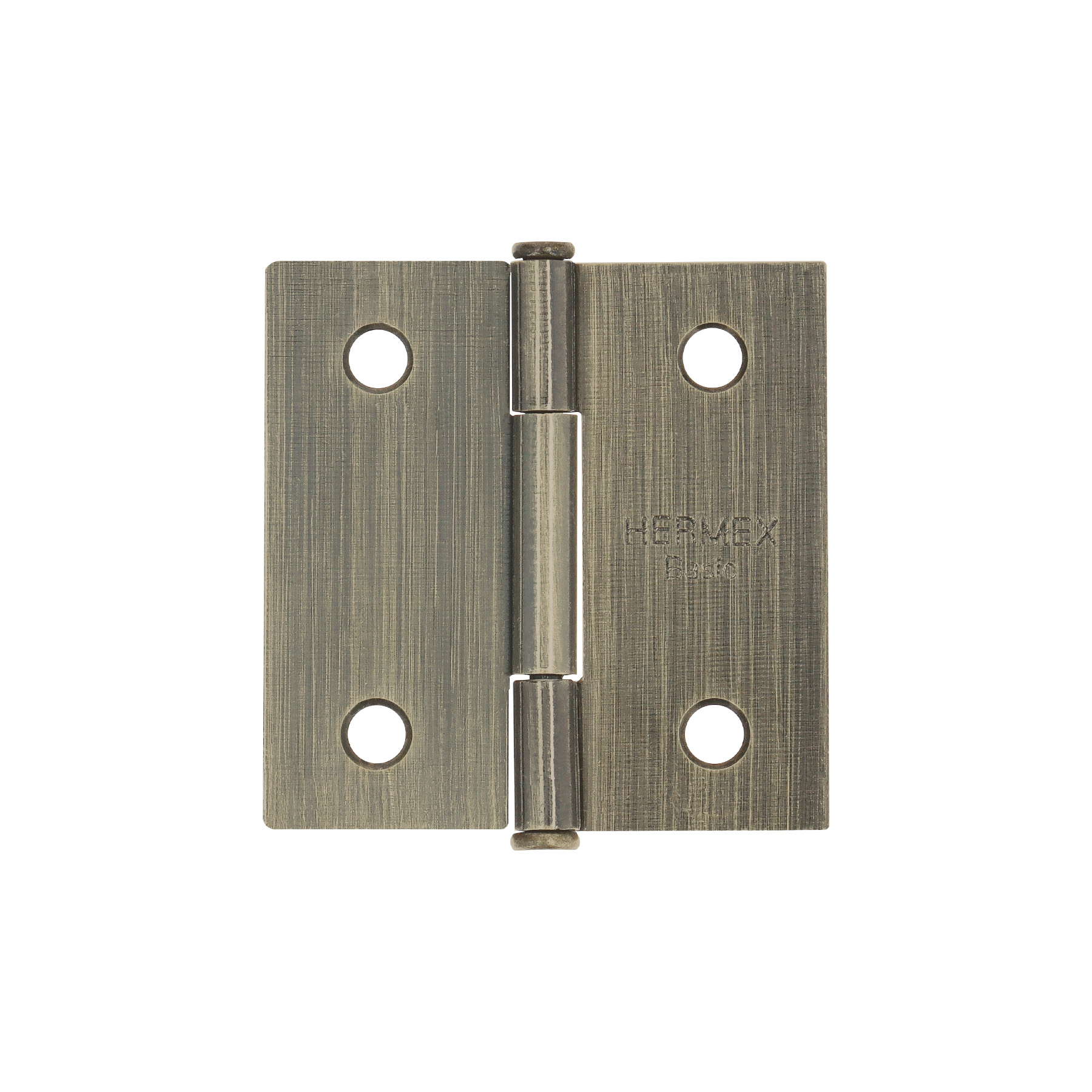 BC-202PP.jpg Bisagra cuadrada 2', latón antiguo, cabeza plana, BASIC BC 202PP