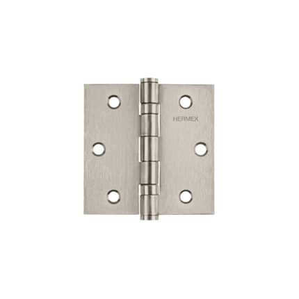 Bisagra cuadrada 3', acero inox, cabeza plana, HERMEX