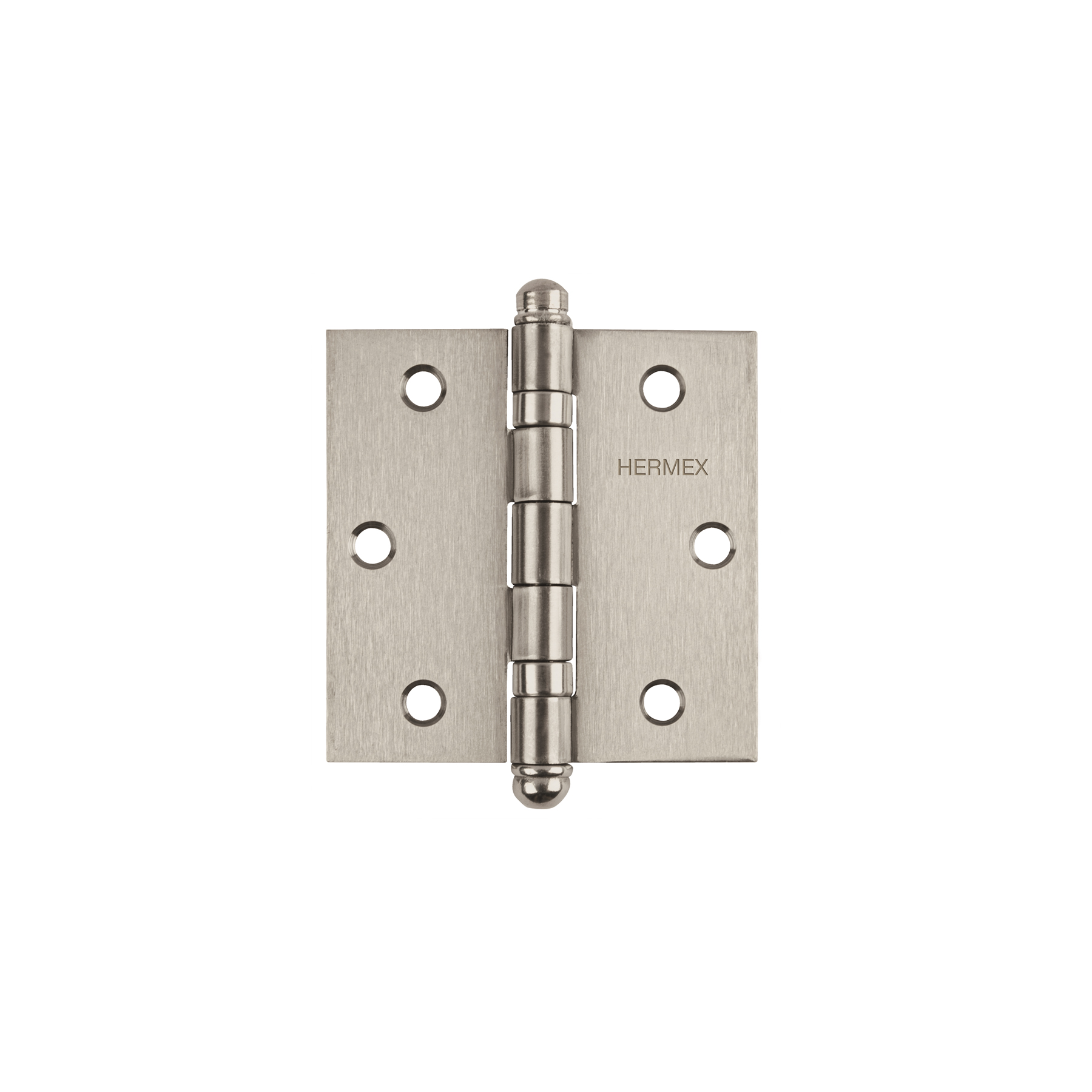 BC-304R.jpg Bisagra cuadrada 3', acero inox, cabeza redonda, HERMEX BC 304R