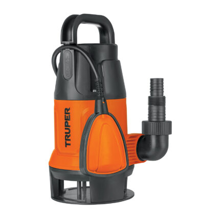Bomba sumergible plástica, 1/2 HP para agua sucia, TRUPER