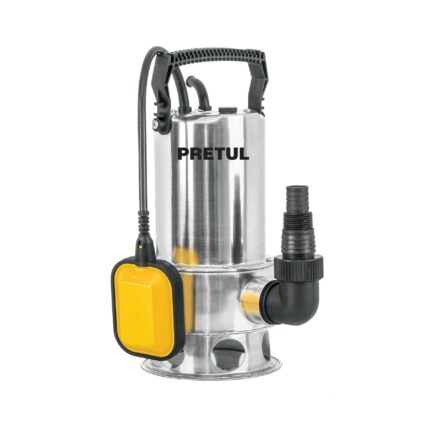 Bomba sumergible acero inoxidable, agua sucia, 1HP, PRETUL