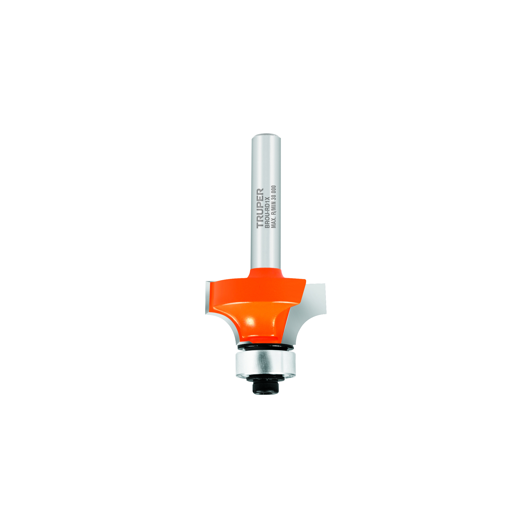 BROU-RD1X.jpg Broca para router, redondeado, 1' con balero, TRUPER BROU RD1X