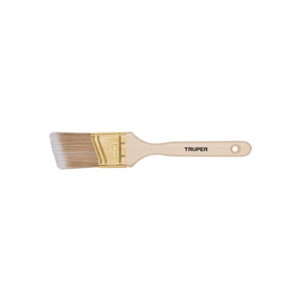 Brocha cerdas sintéticas 2' corte angular, mango de madera