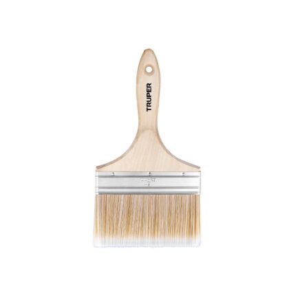 Brocha cerdas sintéticas 6' corte recto, mango de madera