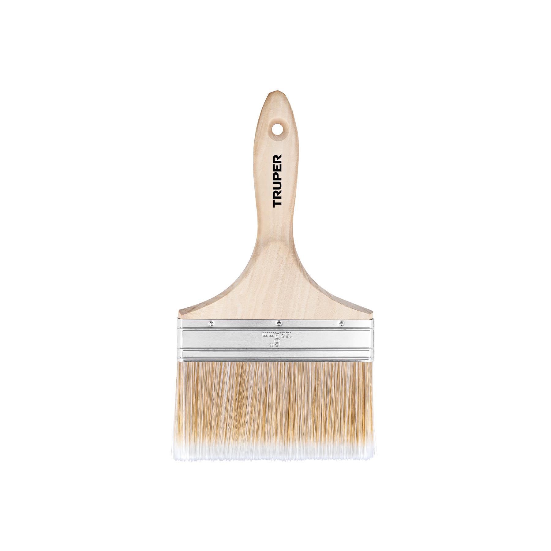 BRT-6S.jpg Brocha cerdas sintéticas 6' corte recto, mango de madera BRT 6S