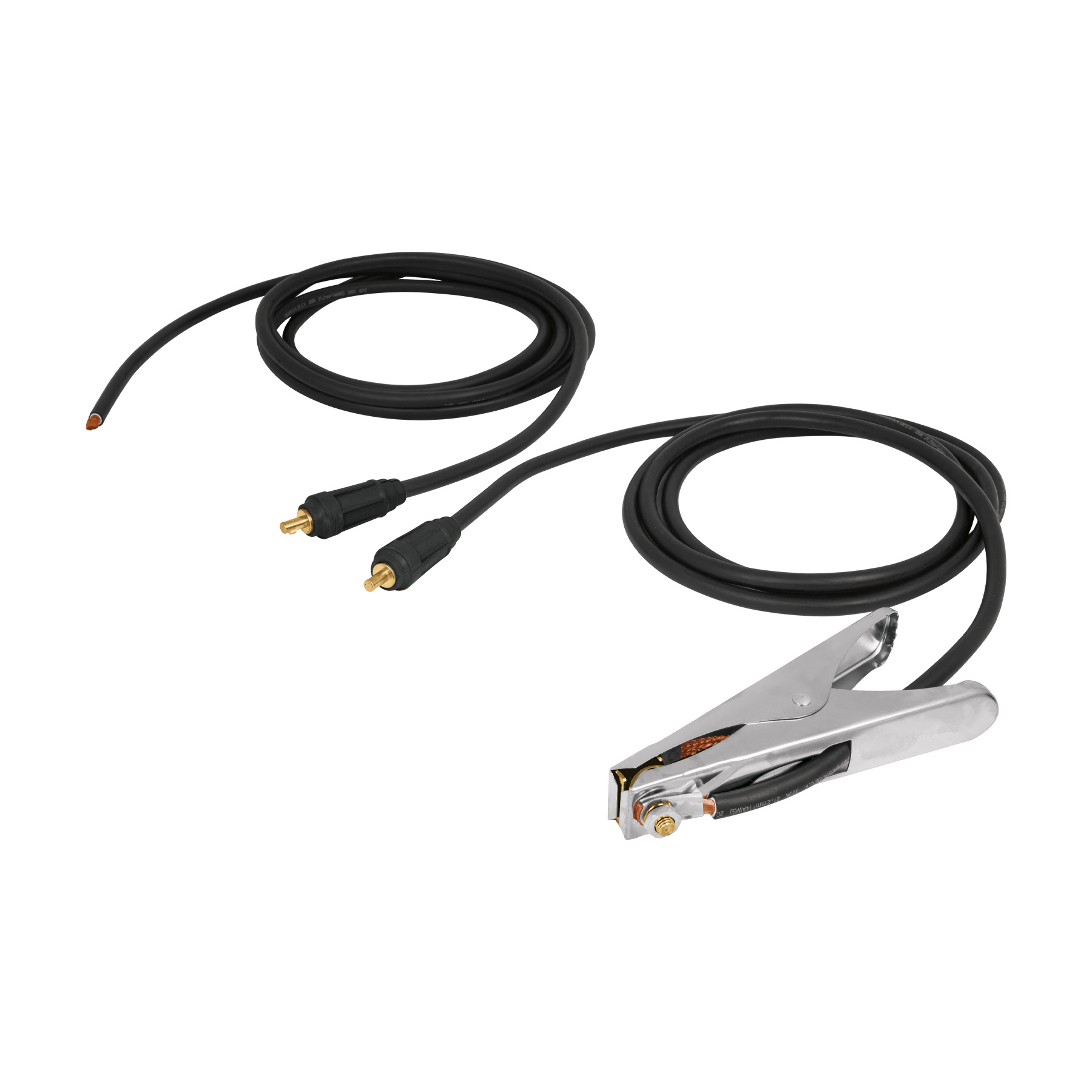 CAB-300A.jpg Cables con pinza de tierra 300A y conector 1/2', EXPERT CAB 300A