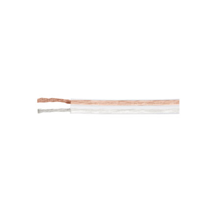 Rollo de 100 m cable polarizado transparente p/bocina 18 AWG