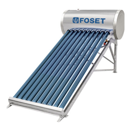 Calentador solar de agua 10 tubos, 120L, 3 personas, FOSET