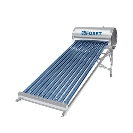 Calentador solar, 10 tubos, 130L, 3 personas, FOSET BASIC