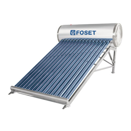 Calentador solar de agua, 15 tubos, 185 L, 5 personas, FOSET