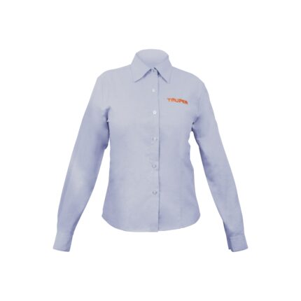 Camisa manga larga para mujer, azul, G, TRUPER
