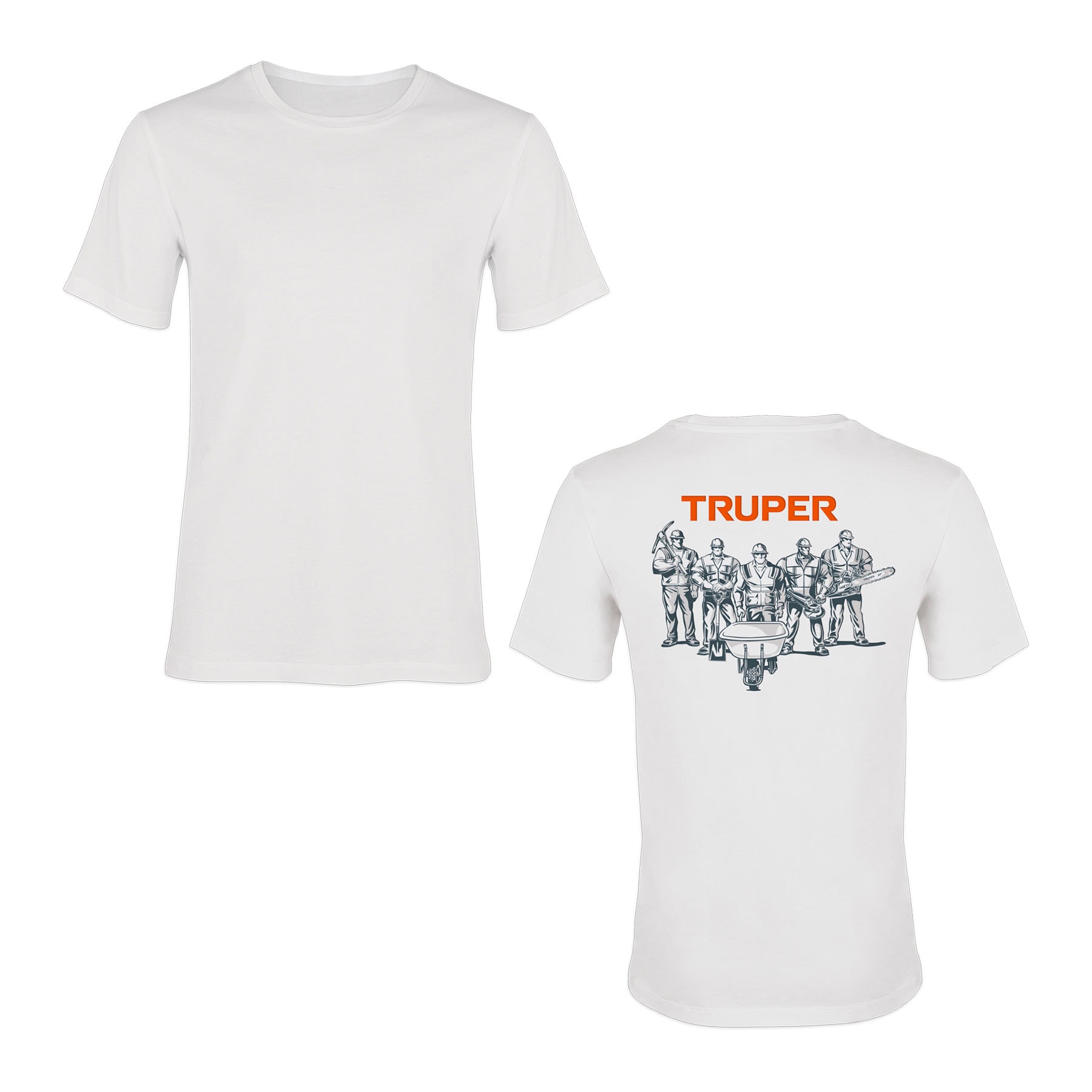 CAM-BLA-40.jpg Playera cuello redondo para hombre, blanca, G, TRUPER CAM BLA 40