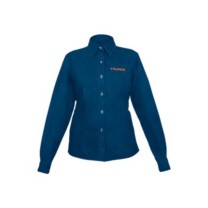 Camisa de mezclilla manga larga para mujer, CH, TRUPER