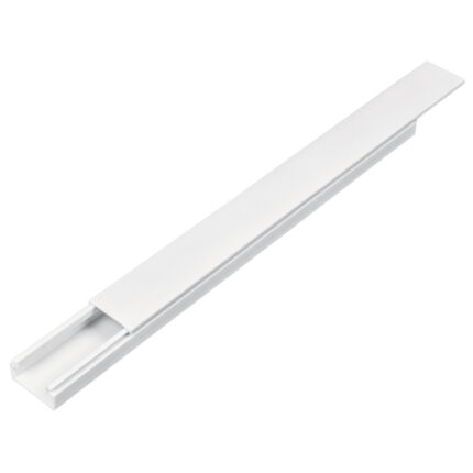 Canaleta de 1 vía 10 x 20 mm con adhesivo, 2 metros, VOLTECK