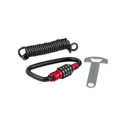 Candado para casco de motocicleta, 7 cm x 1 m, HERMEX