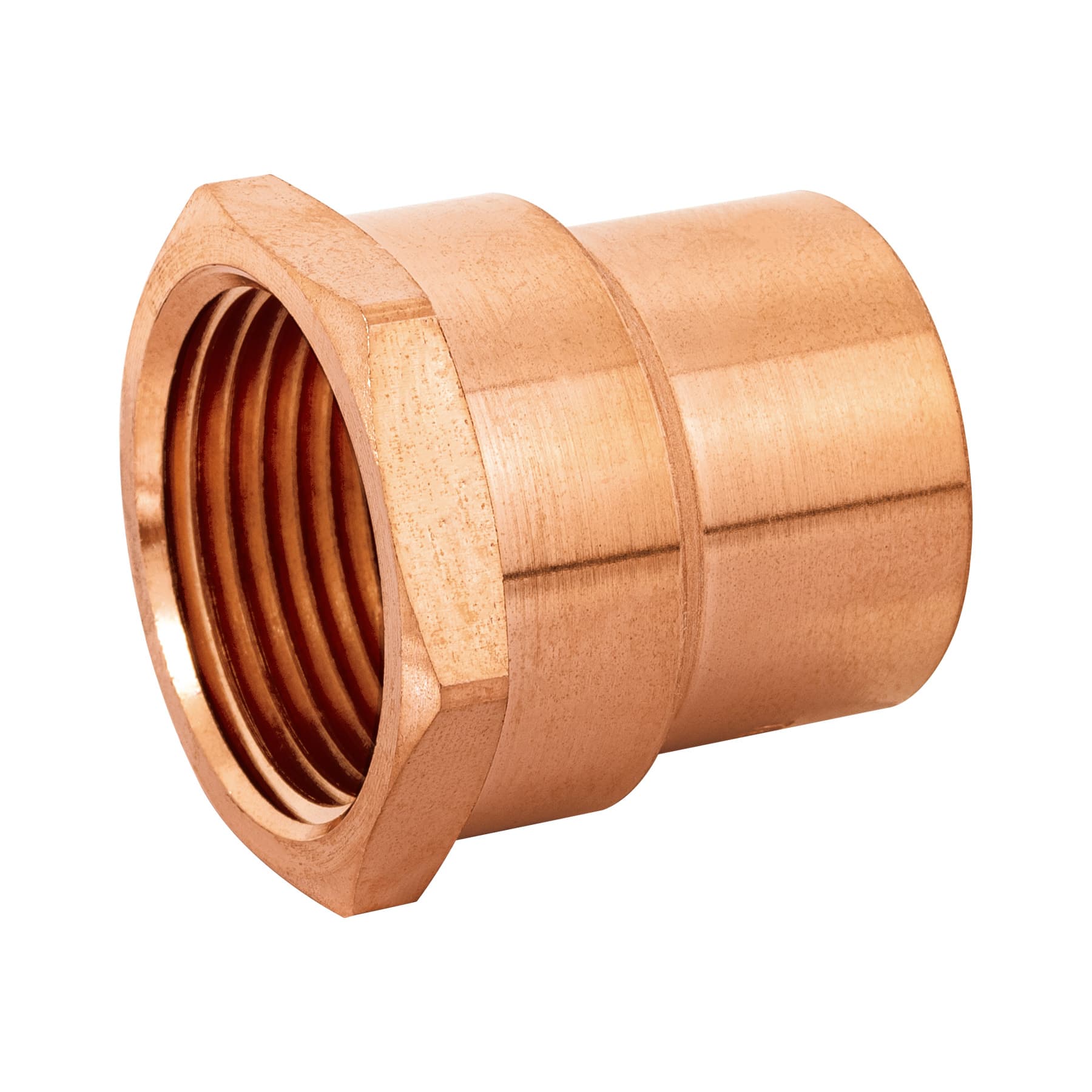 CC-603.jpg Conector de cobre, rosca interior 1', FOSET CC 603